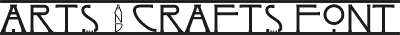 arts and crafts font header